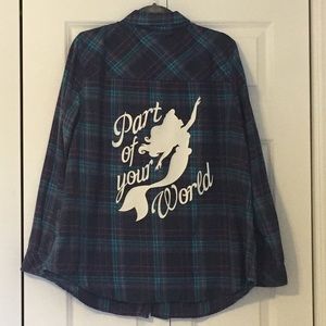 DISNEY Little Mermaid Long Sleeve Shirt. Size 2X